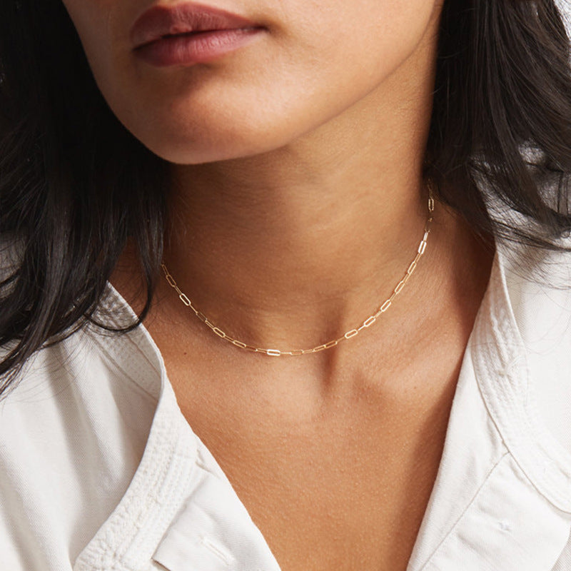 Nadia Paperclip Chain Necklace