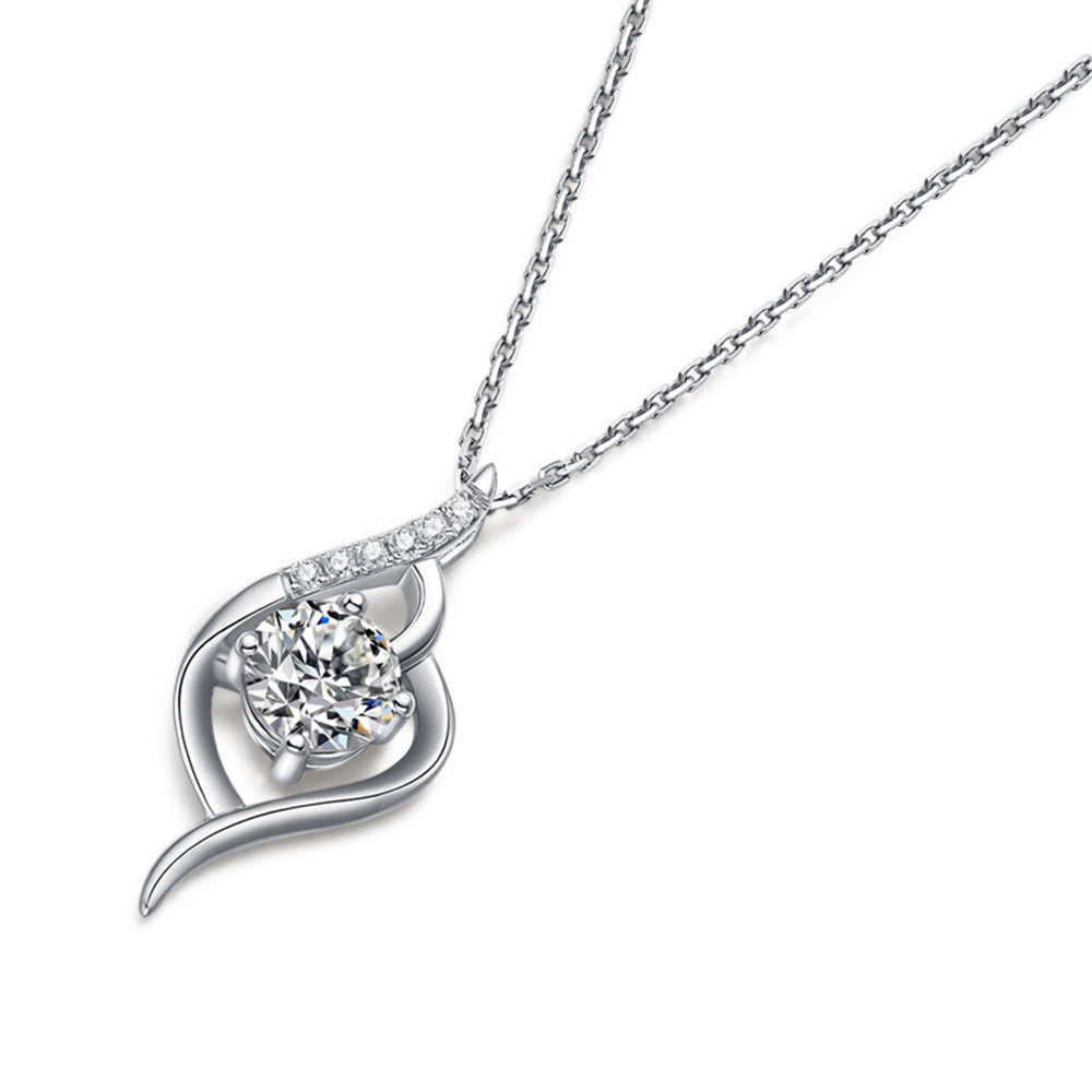 Moissanite Series Fall In Love At First Sight Sterling Silver Necklace