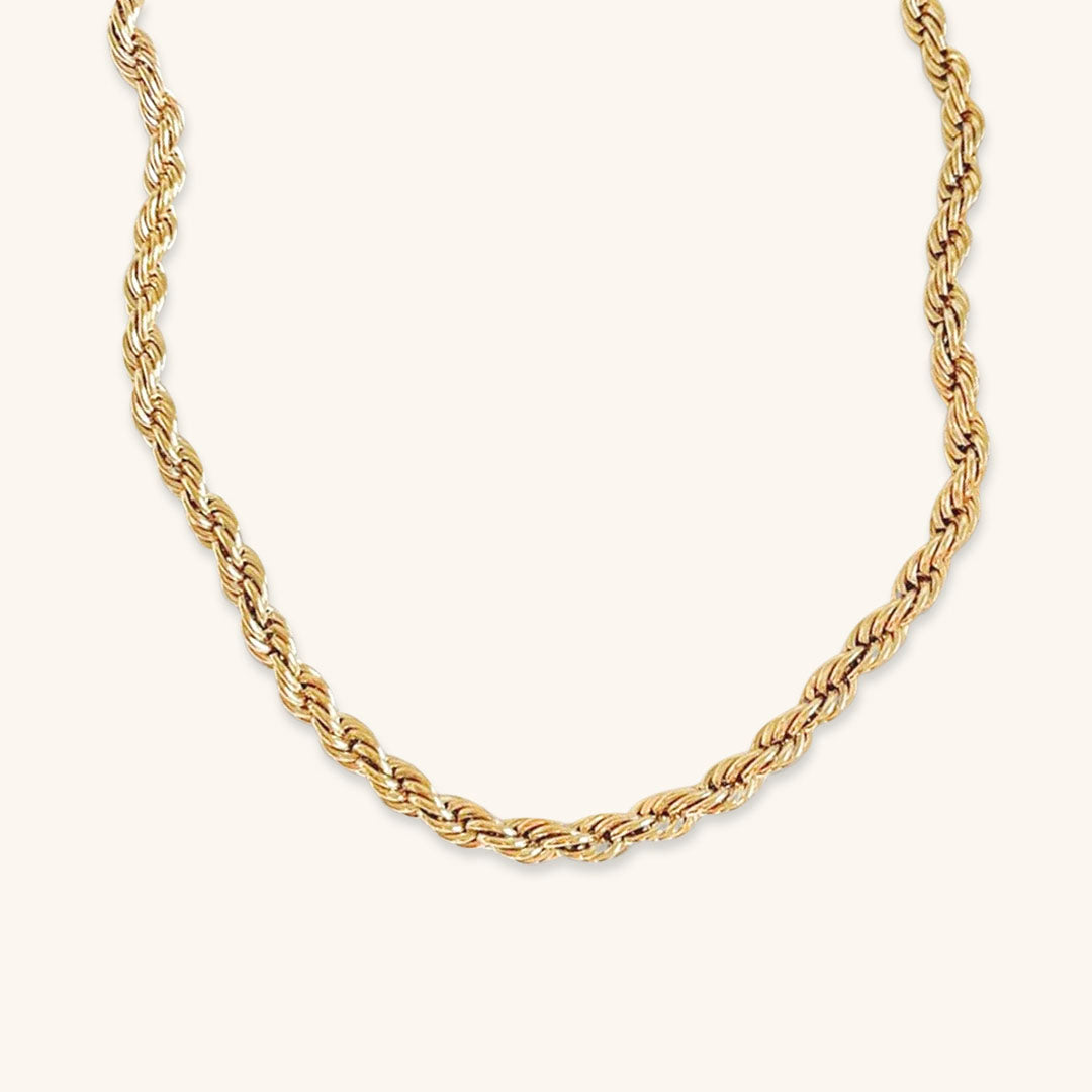 Bianca Rope Chain Gold Necklace