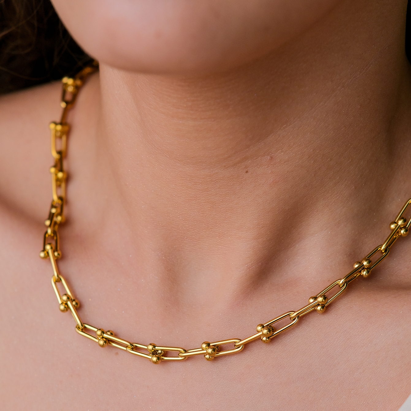 Cascade Gold Chain Necklace