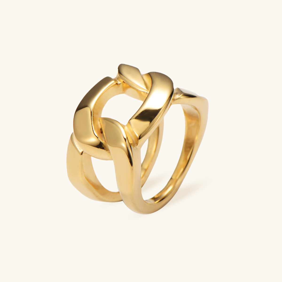 Double Link Ring - Gold