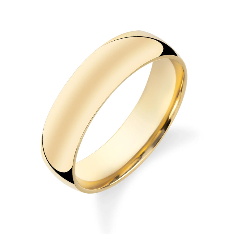 High Polished Classic Comfort Fit Wedding Band