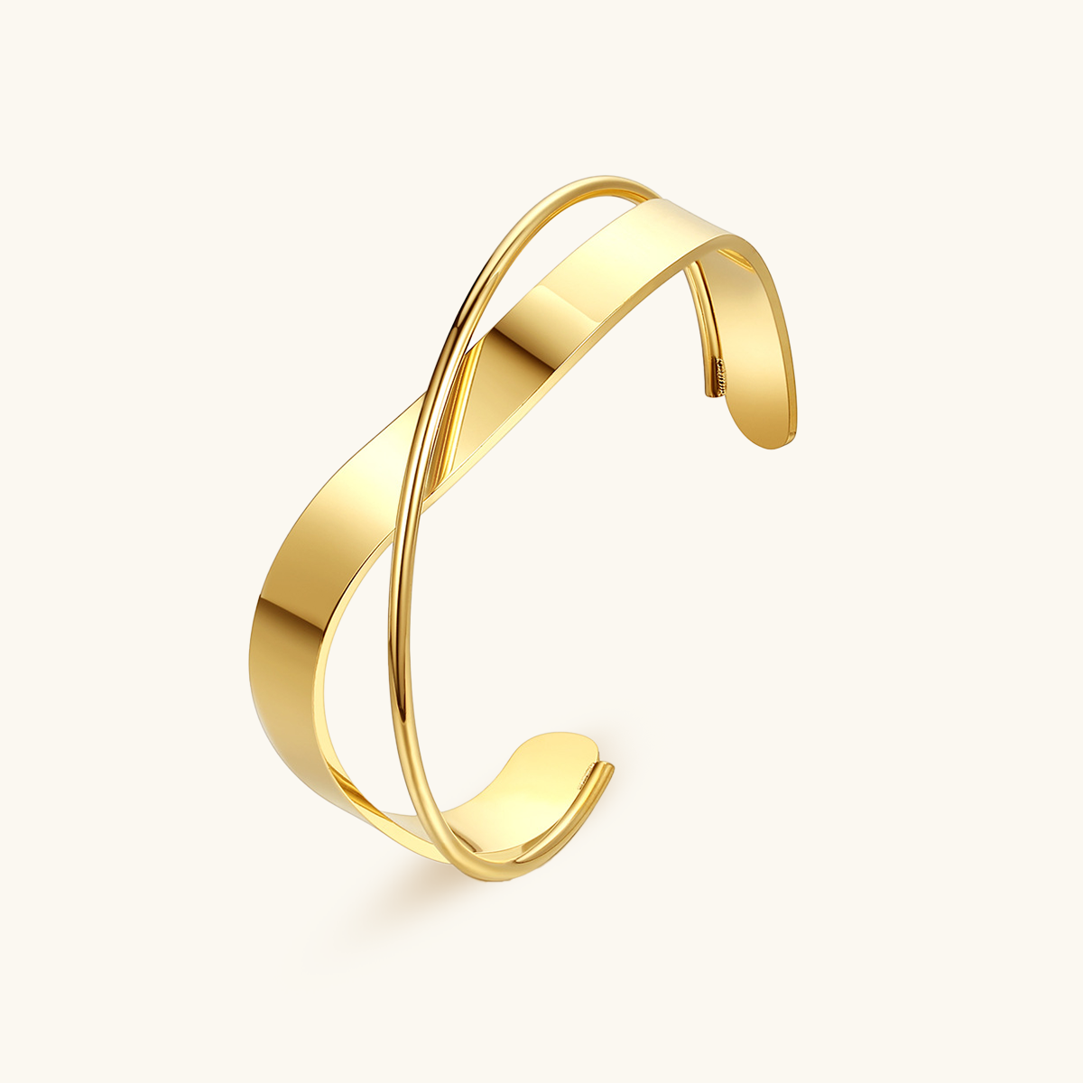 Intertwine Bangle Bracelet  - Gold