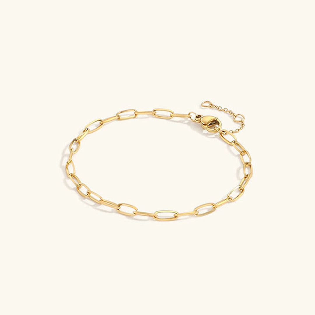 Maybelle Gold Paperclip Chain Bracelet