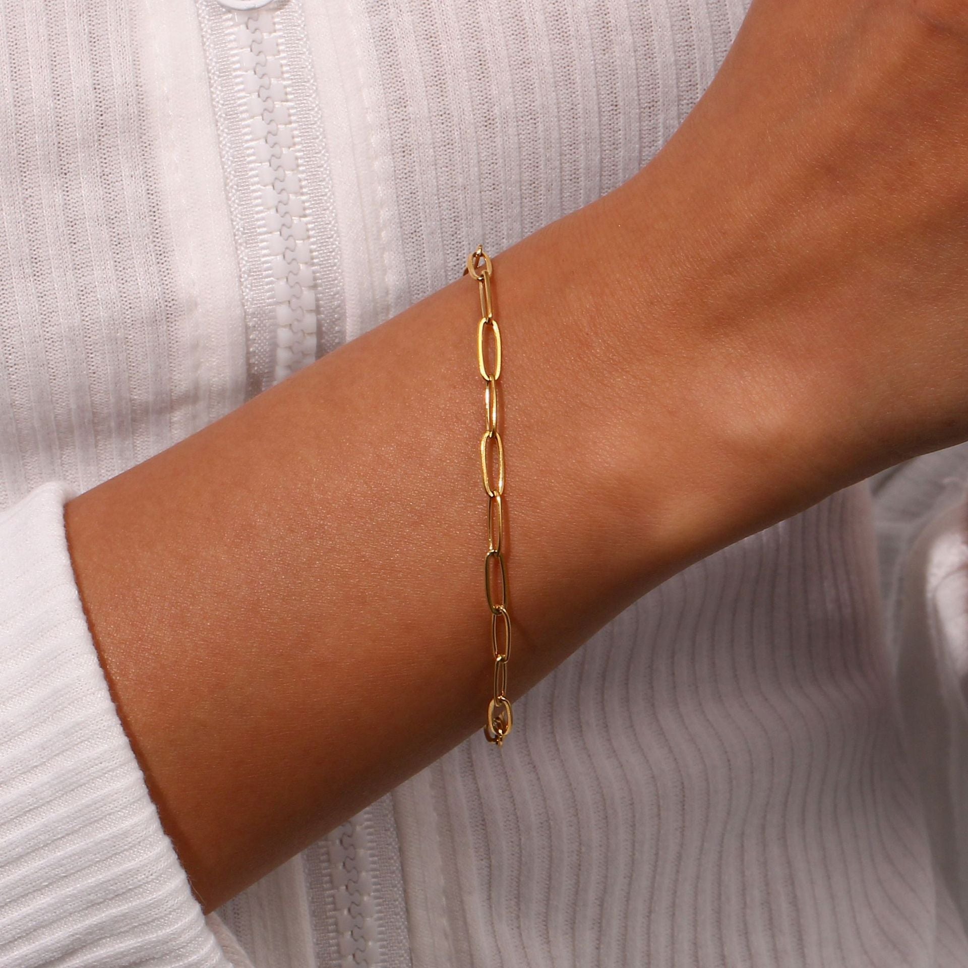 Lena Golden Chain Bracelet