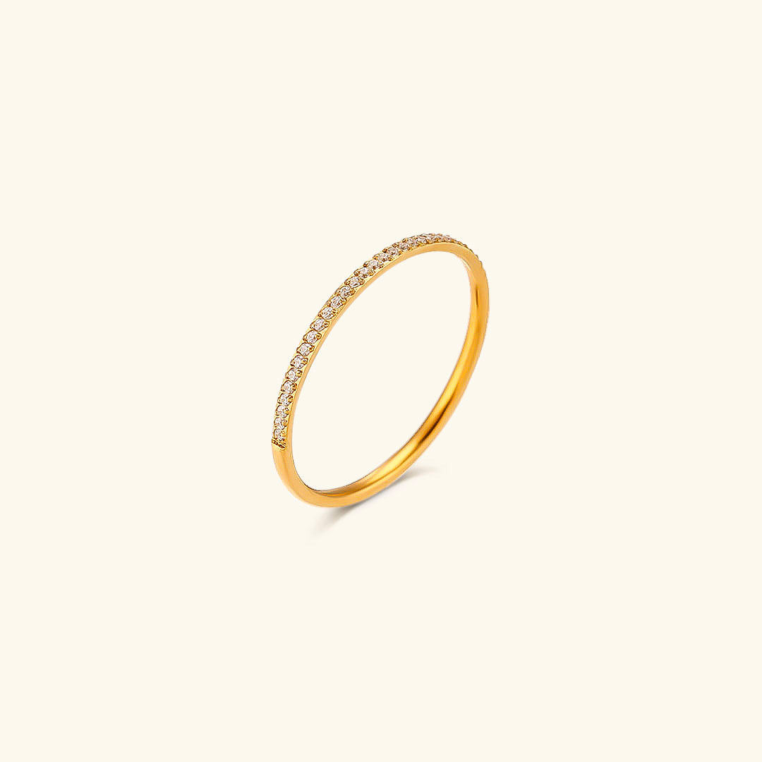 Zarra Paved Gold Ring